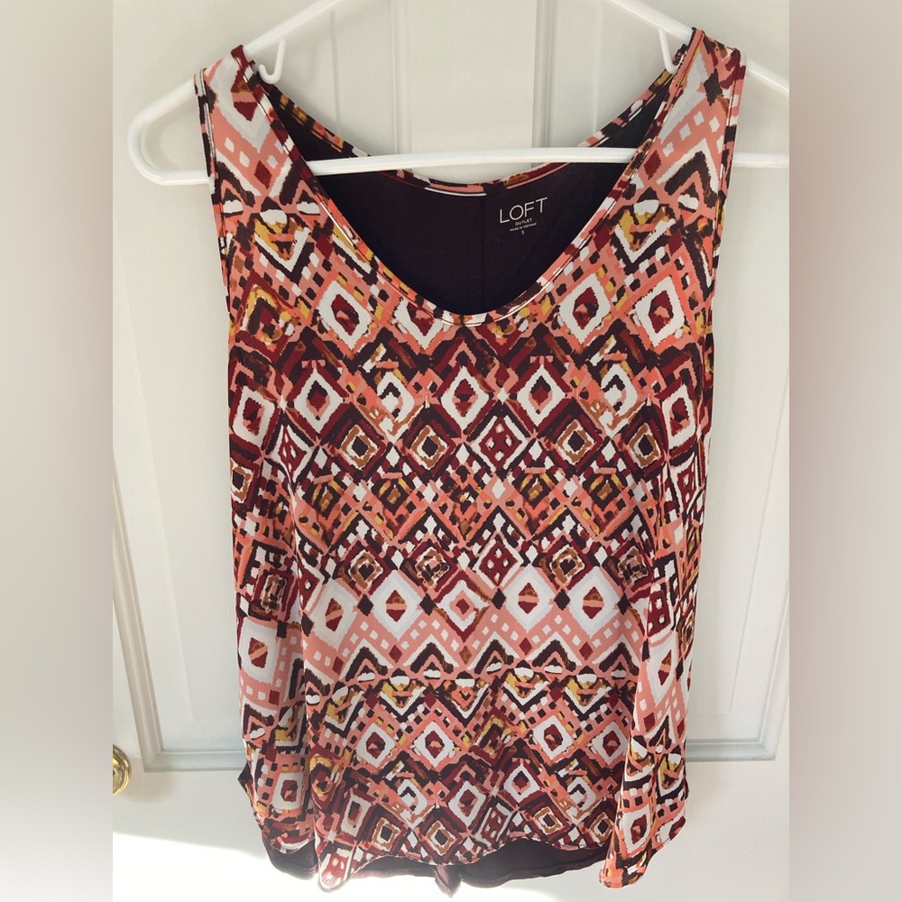 Loft Outlet Mixed Media Top